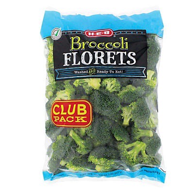 slide 1 of 1, H-E-B Broccoli Florets, 2 lb