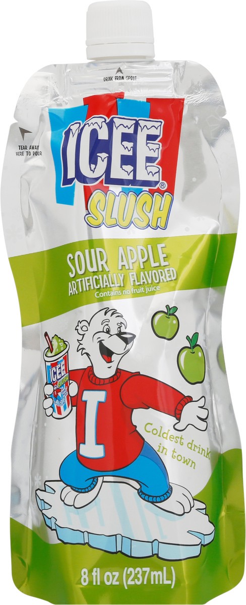 slide 1 of 9, ICEE Sour Apple Slush - 8 fl oz, 8 fl oz