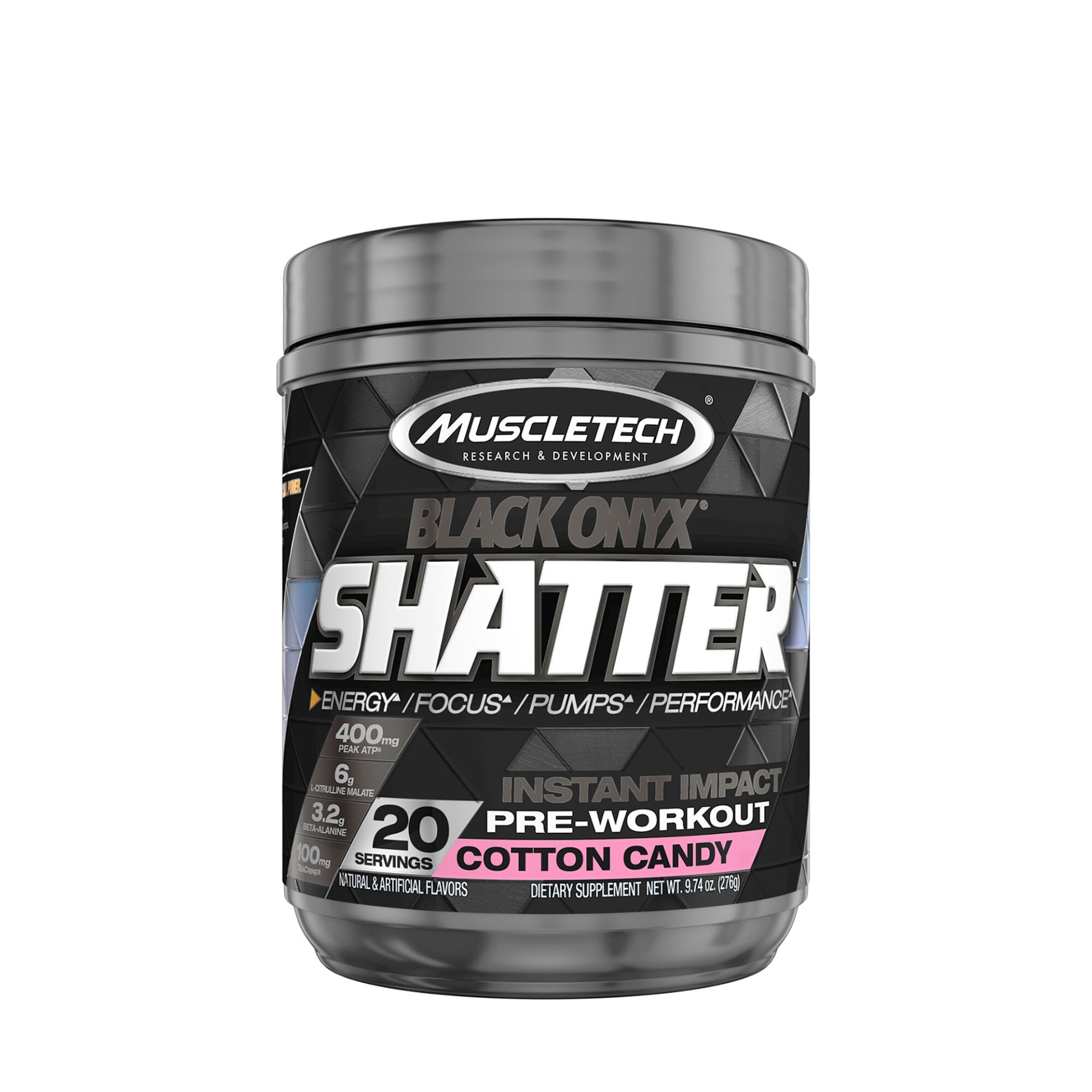 slide 1 of 1, MuscleTech Shatter Black Onyx - Cotton Candy, 1 ct