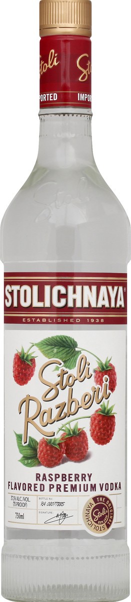 slide 5 of 9, Stoli Raspberry Vodka, 750 ml