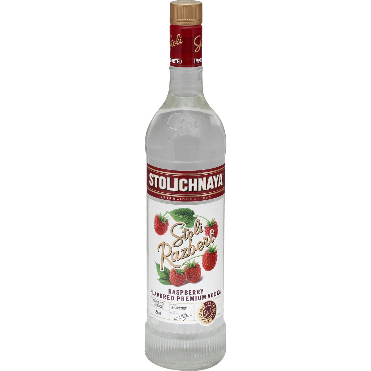 slide 4 of 9, Stoli Raspberry Vodka, 750 ml