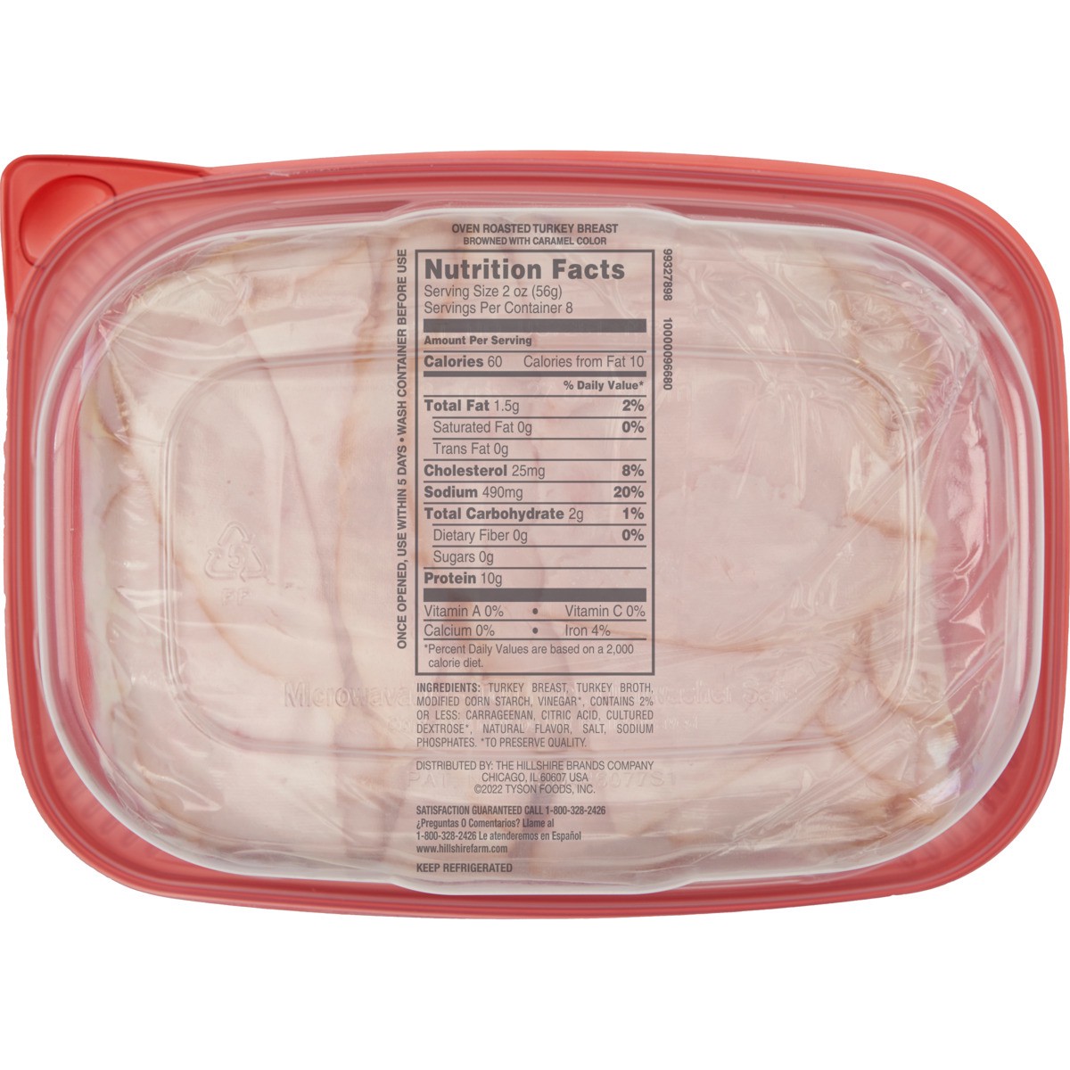 slide 4 of 5, Hillshire Farm Ultra Thin Sliced Deli Lunch Meat, Oven Roasted Turkey Breast, 16 oz, 453.59 g