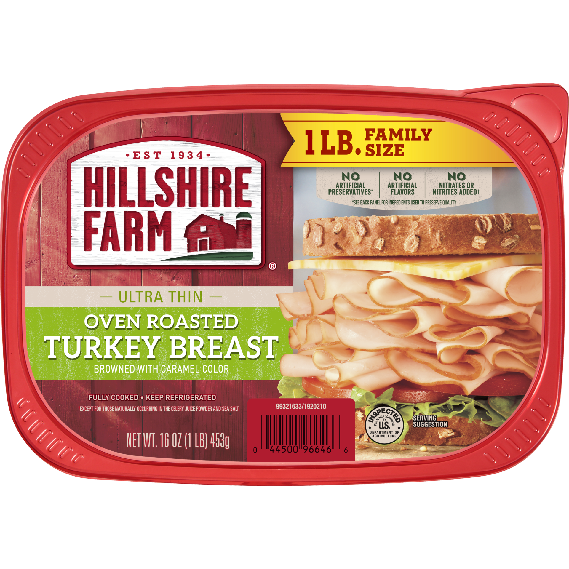 slide 1 of 6, Ultra Thin Deli Sliced Turkey Breast Lunchmeat Oven Roasted Turkey Breast, 16 oz