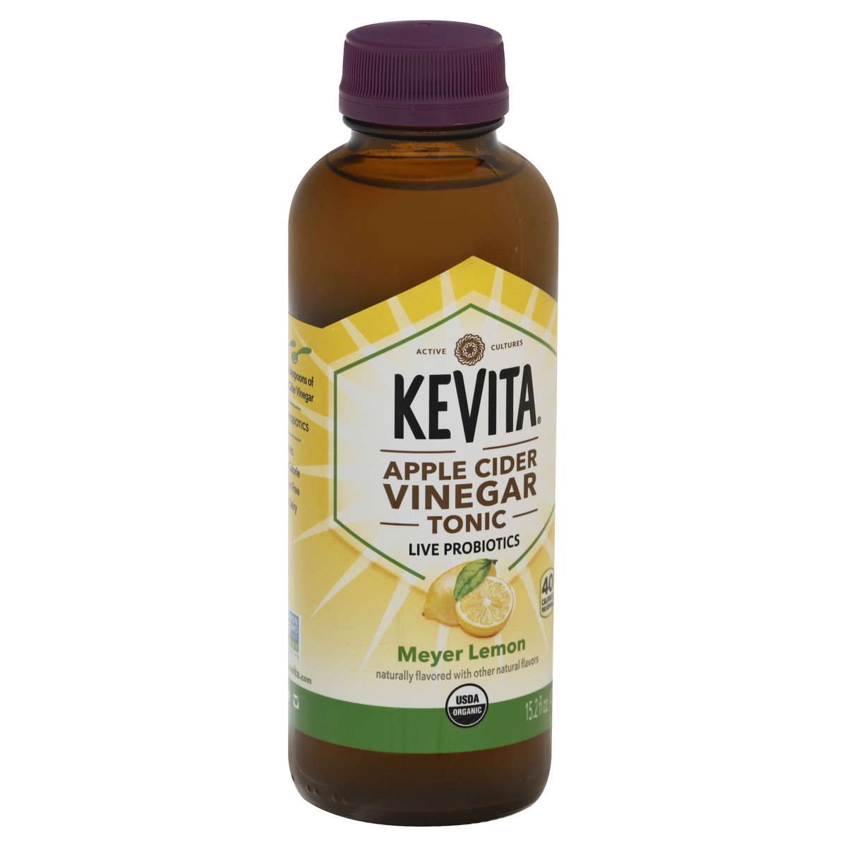 slide 9 of 13, KeVita Meyer Lemon Tonic - 15.2 oz, 15.2 oz