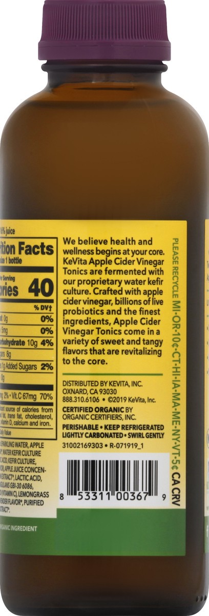 slide 6 of 13, KeVita Meyer Lemon Tonic - 15.2 oz, 15.2 oz