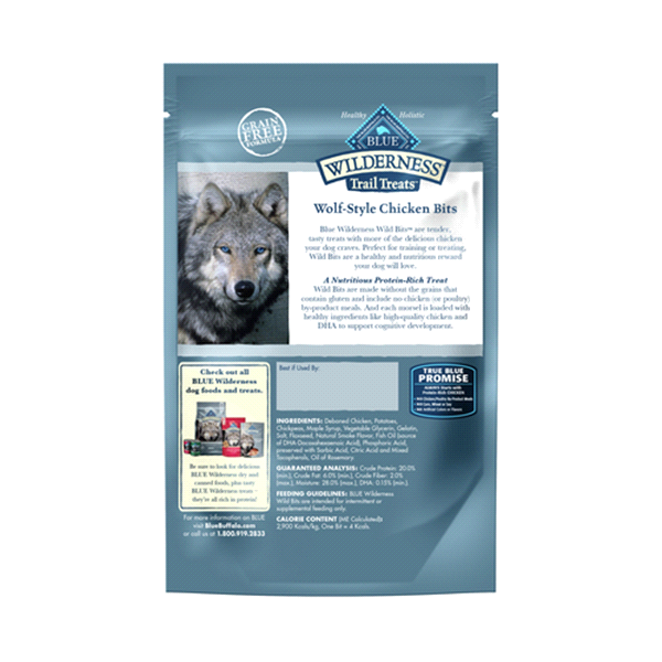 slide 15 of 17, Blue Buffalo Blue Wilderness Wild Bits Salmon Recipe Dog Treats 4 oz, 4 oz