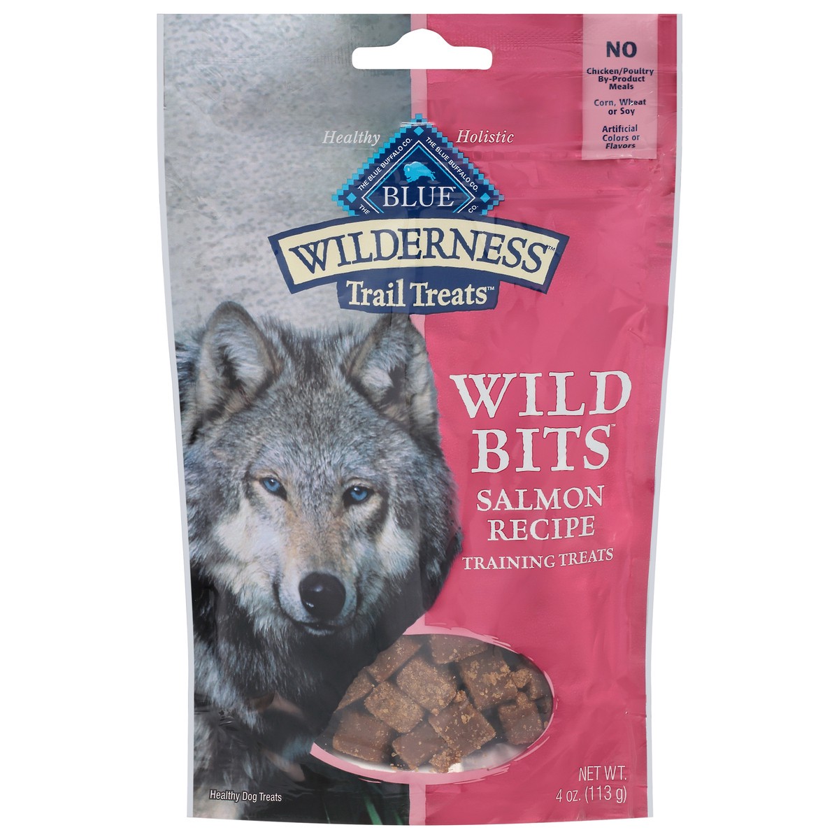 slide 1 of 17, Blue Buffalo Blue Wilderness Wild Bits Salmon Recipe Dog Treats 4 oz, 4 oz