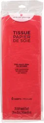 American Greetings Tissue Paper, Red