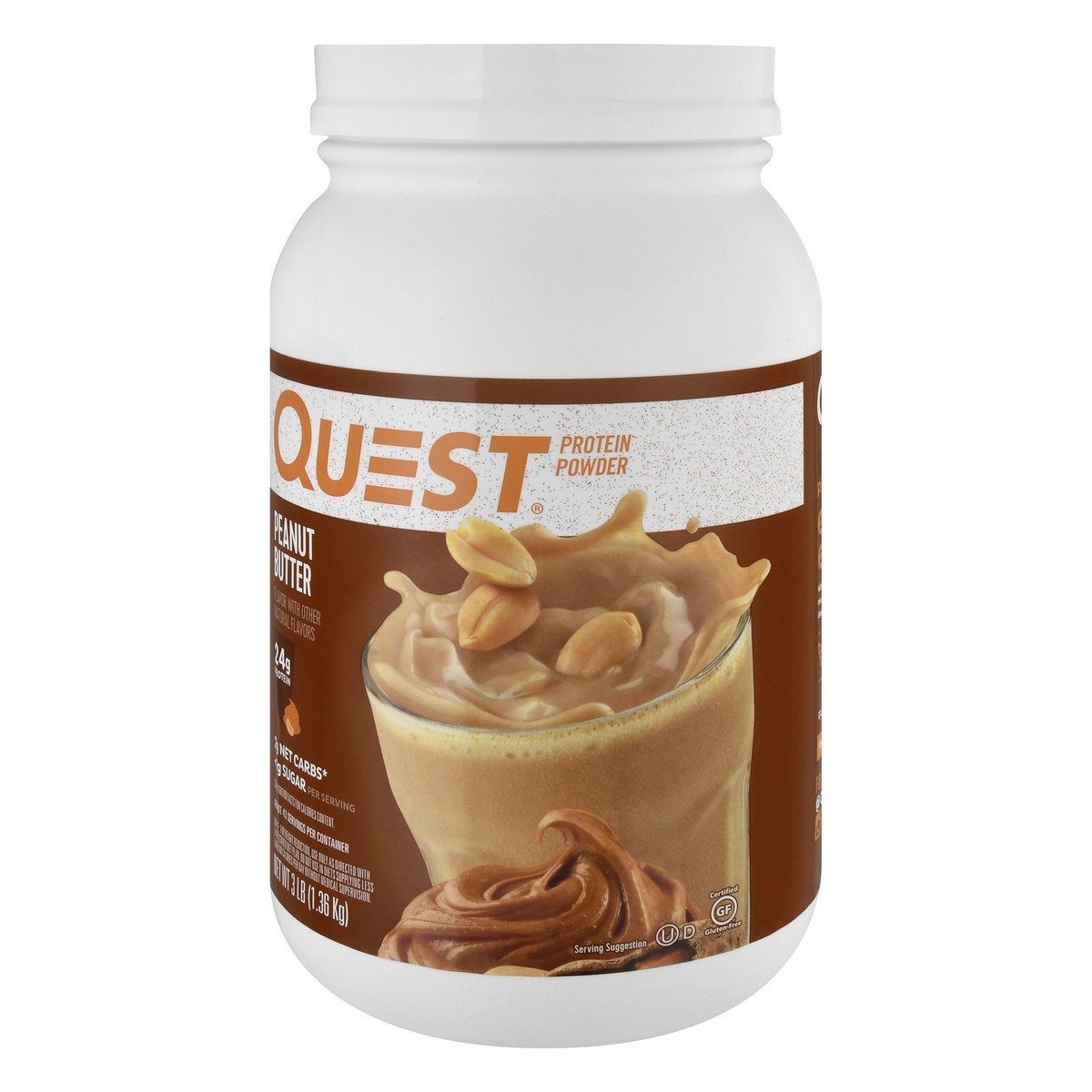 slide 3 of 9, Quest Protein Powder, 3 lb