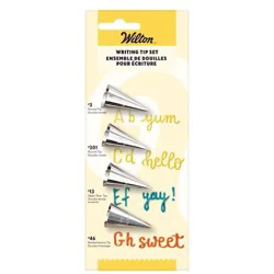 Wilton Writing 4 Piece Tip Set