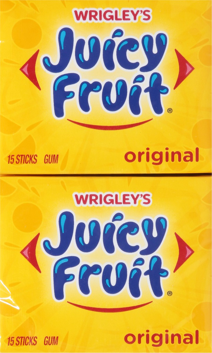 slide 7 of 9, JUICY FRUIT Original Bubble Chewing Gum, (10 Packs), 150 pc