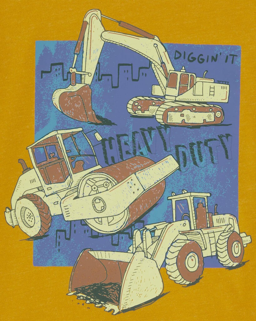 slide 2 of 2, Carter's Toddler Heavy Duty Graphic Tee Yellow 3T, 1 ct