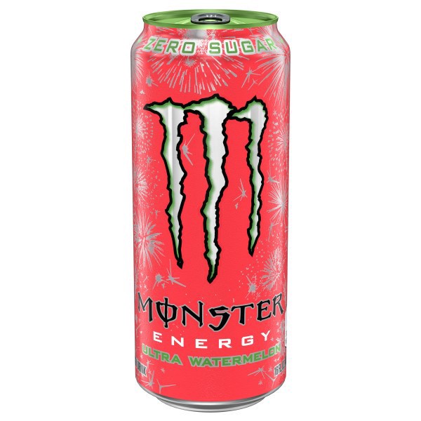 slide 1 of 2, Monster Energy Zero Sugar Ultra Watermelon Energy Drink 16 fl oz, 16 fl oz