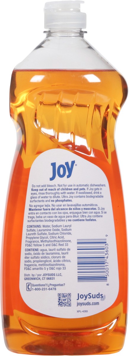 slide 2 of 9, Joy Ultra Orange Scent Dishwashing Liquid 30 fl oz, 30 fl oz