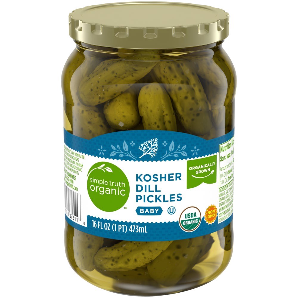 slide 3 of 3, Simple Truth Organic Dill Pickles 16 oz, 16 oz