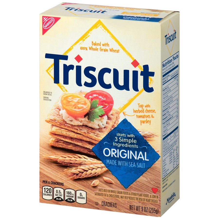 slide 5 of 8, 9Z Triscuit Crackers Original, 0.02 lb