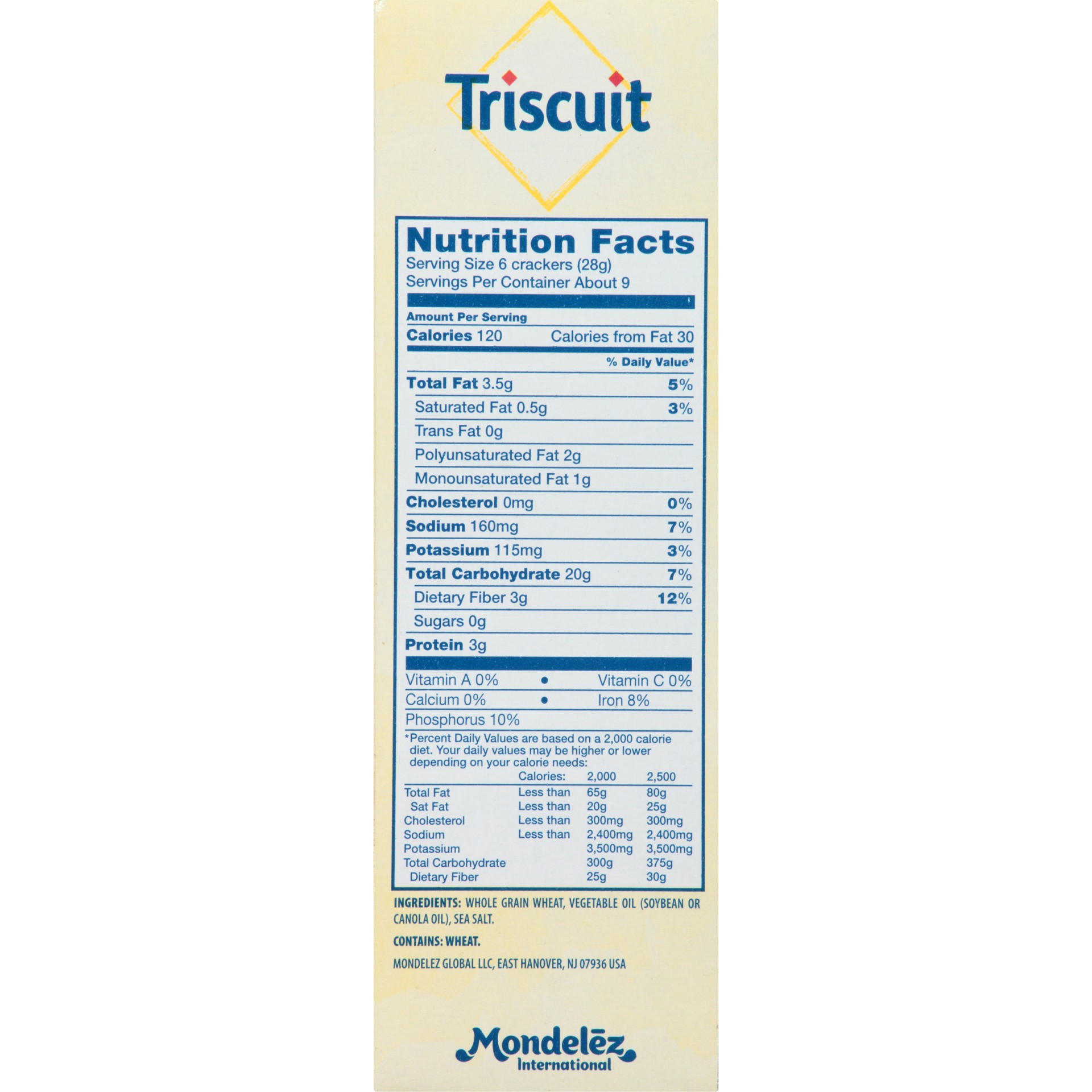 slide 3 of 8, 9Z Triscuit Crackers Original, 0.02 lb