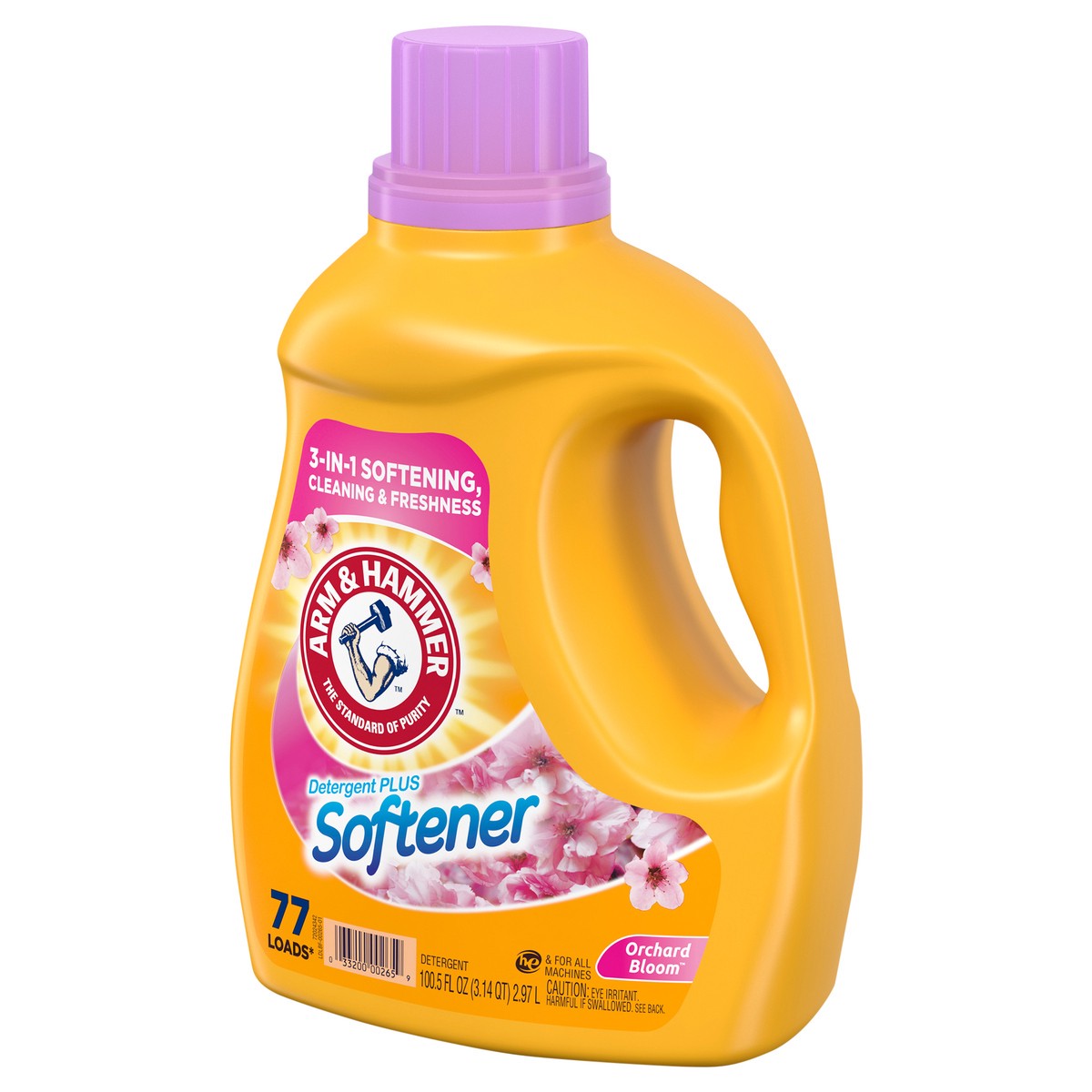 slide 8 of 9, ARM & HAMMER Plus a Touch of Softener, 77 Loads, Liquid Laundry Detergent, 100.5 Fl oz, 100.5 fl oz