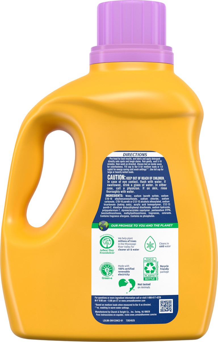 slide 5 of 9, ARM & HAMMER Plus a Touch of Softener, 77 Loads, Liquid Laundry Detergent, 100.5 Fl oz, 100.5 fl oz