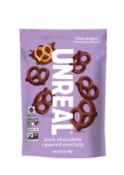 Unreal Dark Chocolate Covered Pretzels 3.5 oz