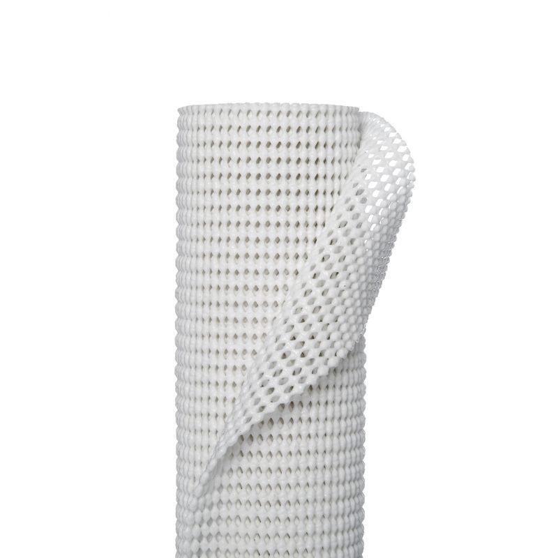 slide 5 of 5, Con-Tact Brand Grip-N-Stick Self-Adhesive Liner - White, 18 in x 4 ft