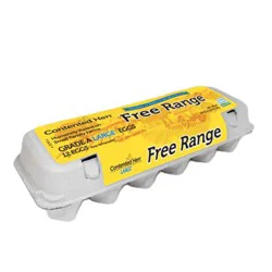 Contented Hen Free Range Eggs, Brown Jumbo, Grade A