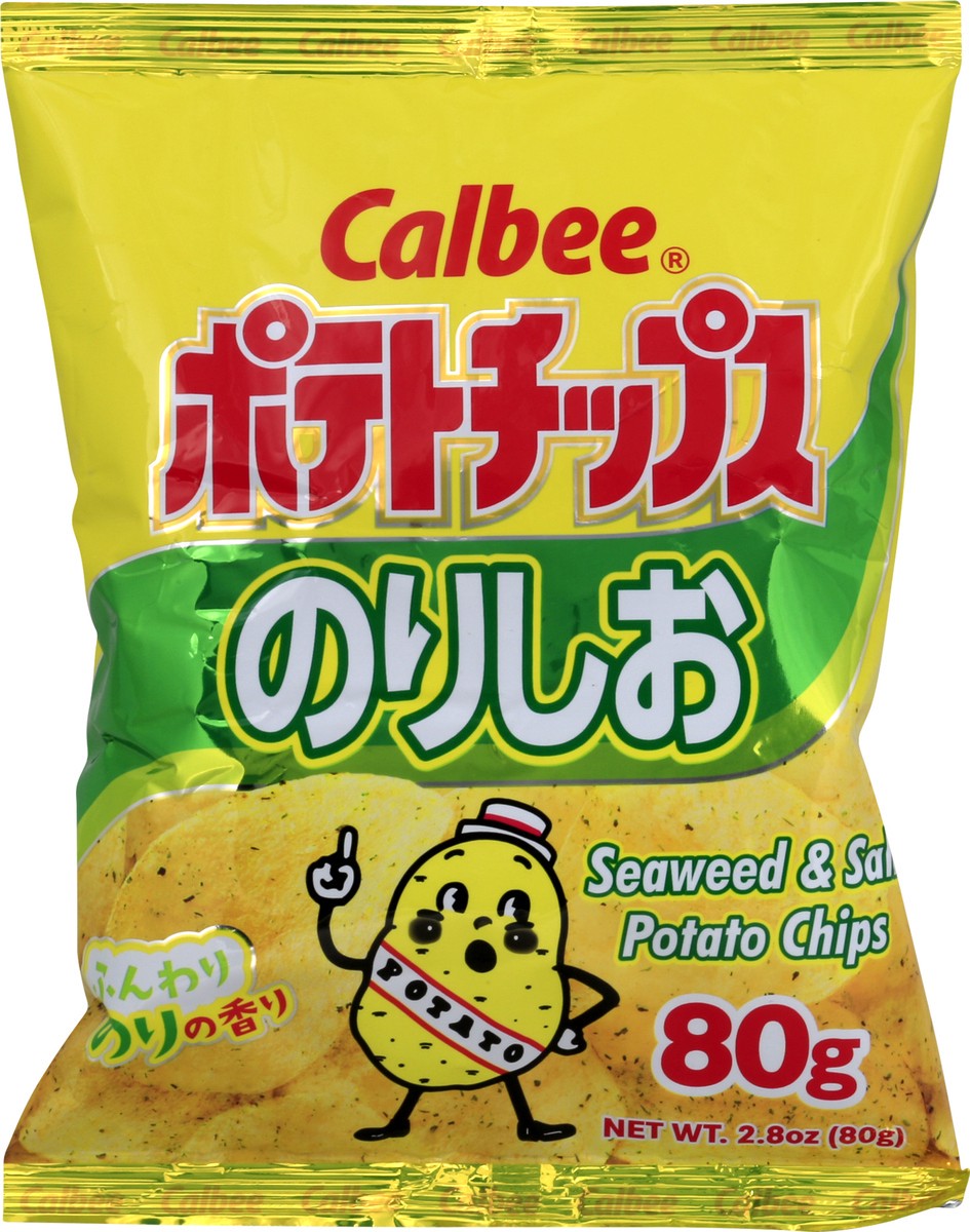 slide 3 of 8, Calbee Seaweed & Salt Potato Chips 2.8 oz, 2.8 oz