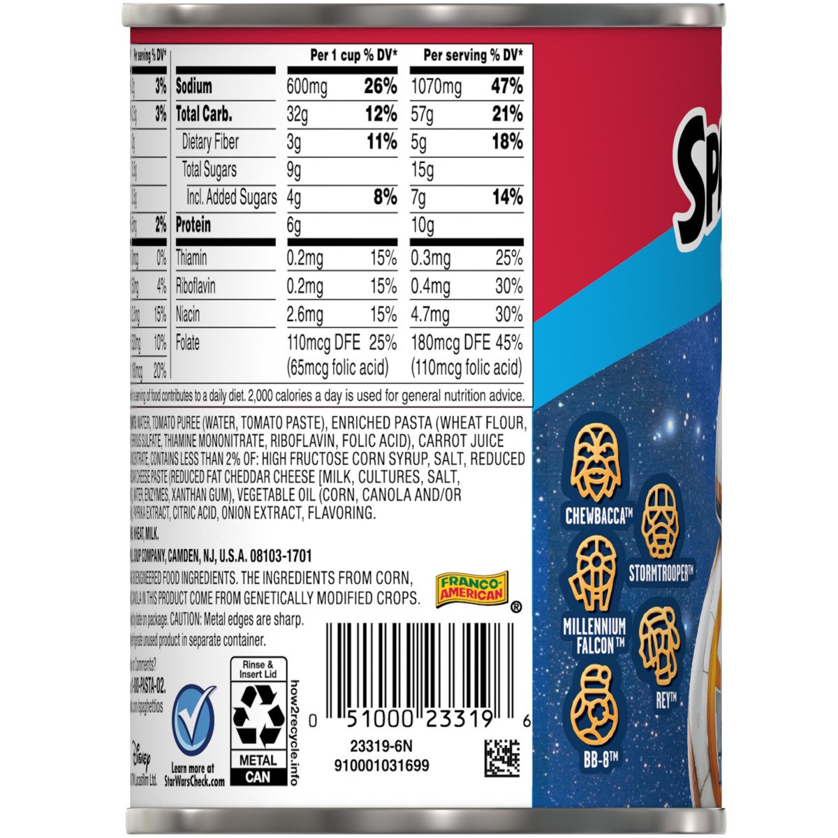 slide 7 of 11, Campbell's SpaghettiOs Original Canned Pasta With Where''s Waldo? Shapes, 15.8 oz Can, 15.8 oz