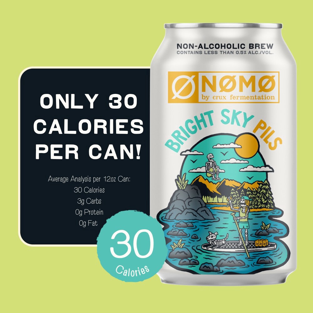 slide 4 of 5, NØ MØ Non-Alcoholic Bright Sky Pils Craft Beer, 6 ct; 12 fl oz