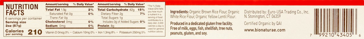 slide 6 of 9, Bionaturae Gluten Free Pasta Linguine, 12 oz