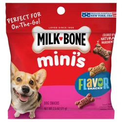 Milk-Bone Flavor Snacks Mini Dog Biscuits, 2.5 oz. Bag