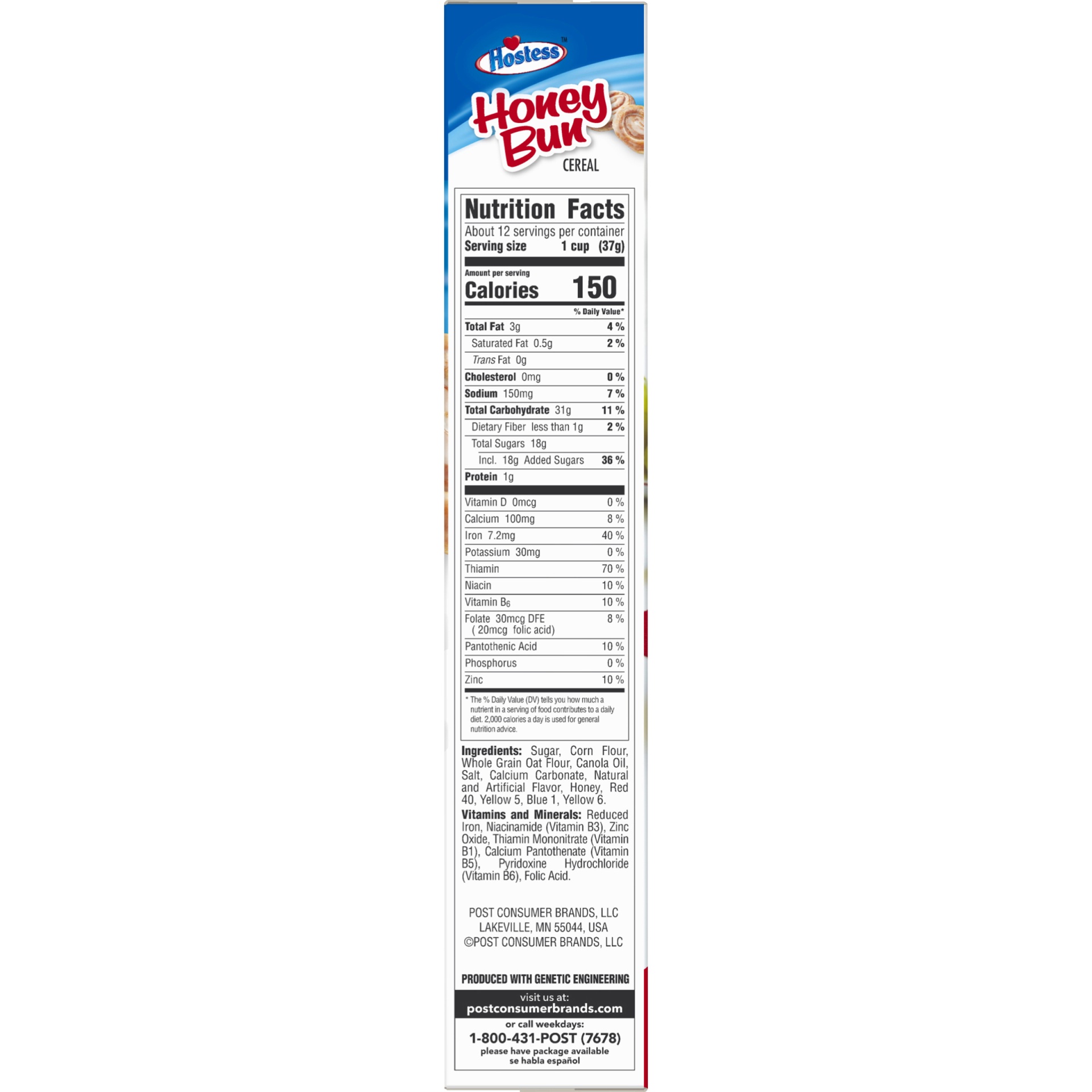 slide 8 of 8, Post Hostess Honey Bun Cereal, 11.5 oz