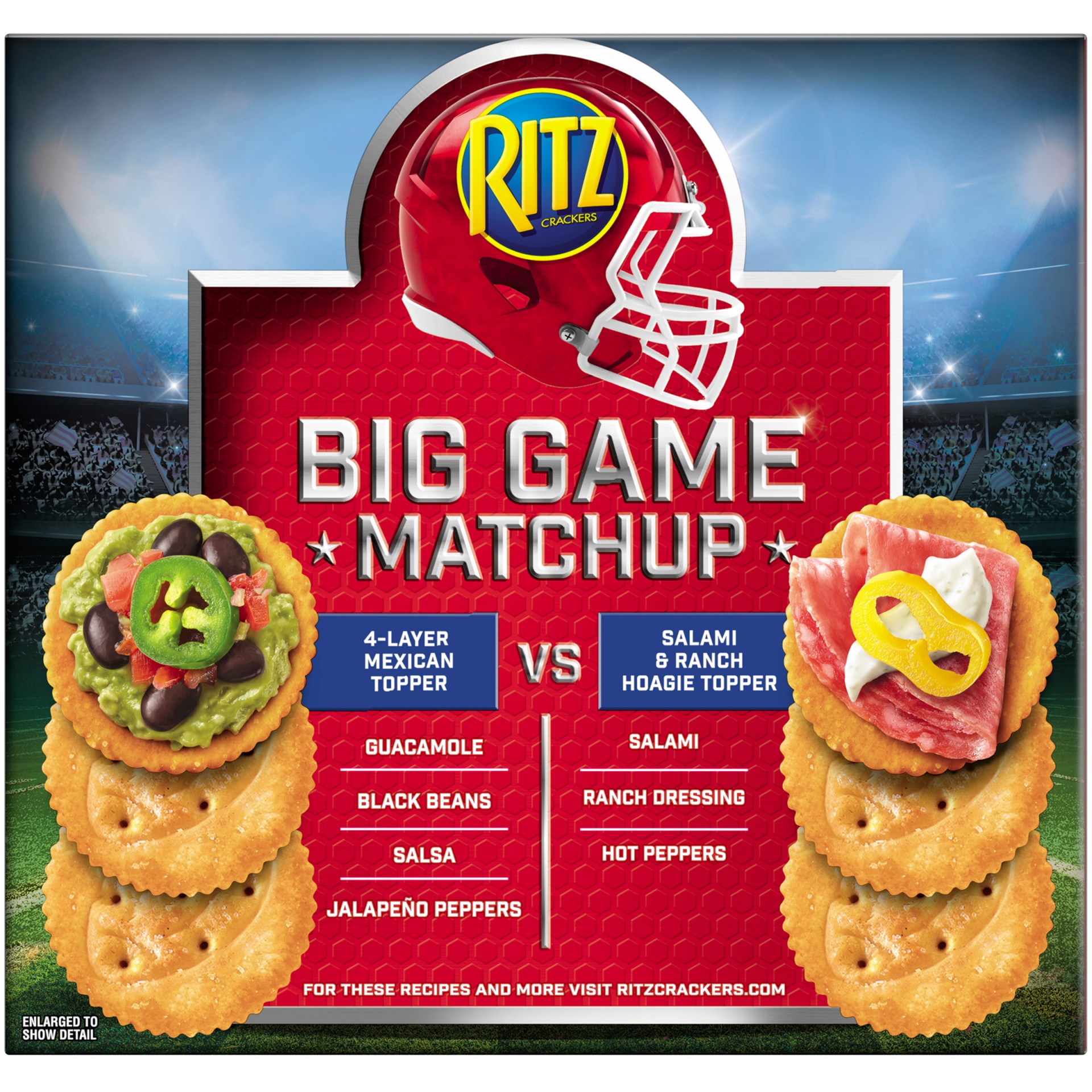 slide 5 of 7, Ritz Big Game Original Crackers, 13.7 oz