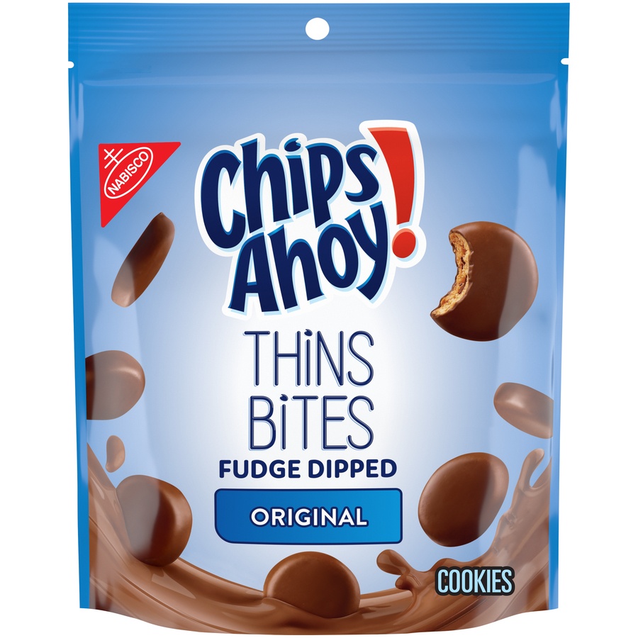 slide 2 of 9, Chips Ahoy! Original Fudge Dipped Thin Bites, 6 oz