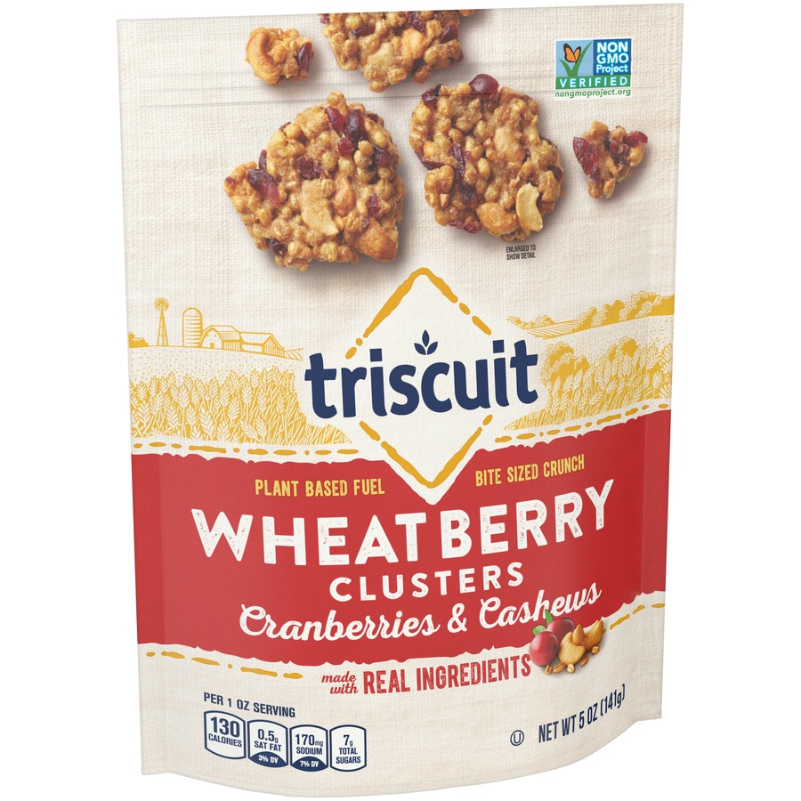 slide 4 of 7, Triscuit Wheat Berry Cranberry, 5 oz