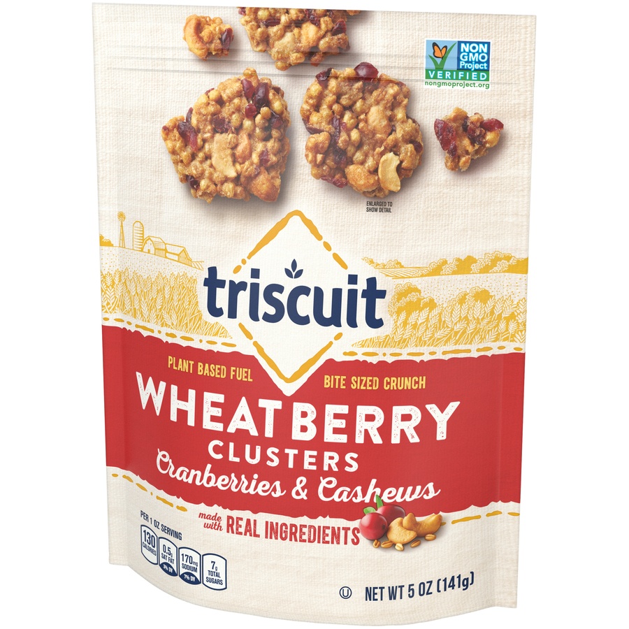 slide 5 of 7, Triscuit Wheat Berry Cranberry, 5 oz