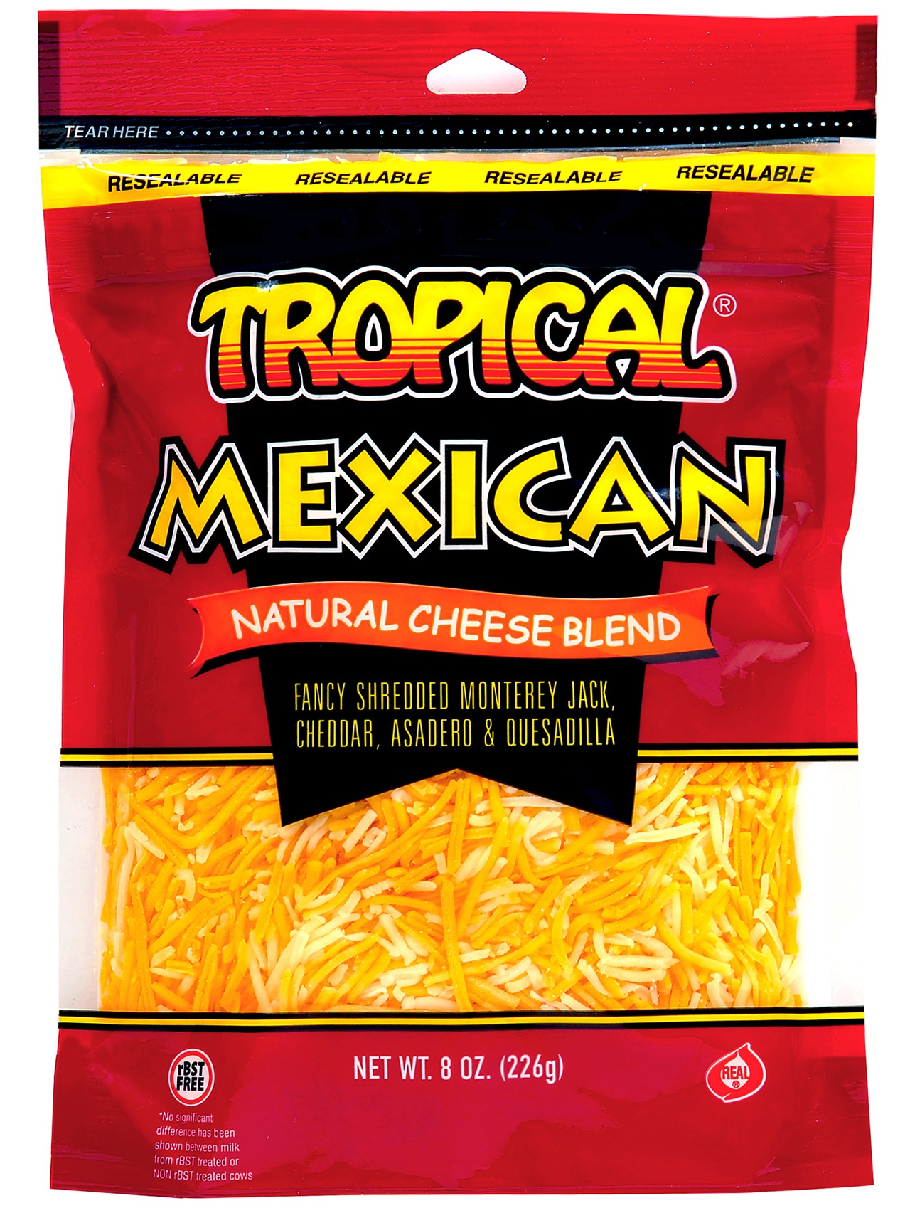 slide 1 of 1, Tropical Mexican Natural Cheese Blend, 8 oz