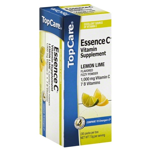 slide 1 of 1, TopCare Essence C Vitamin Supplmnt Lemon, 30 ct