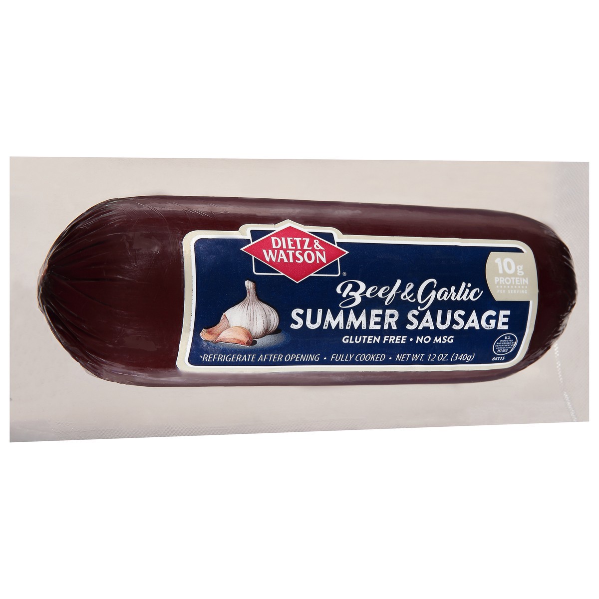 slide 7 of 9, Dietz & Watson Beef & Garlic Summer Sausage 12 oz, 12 oz