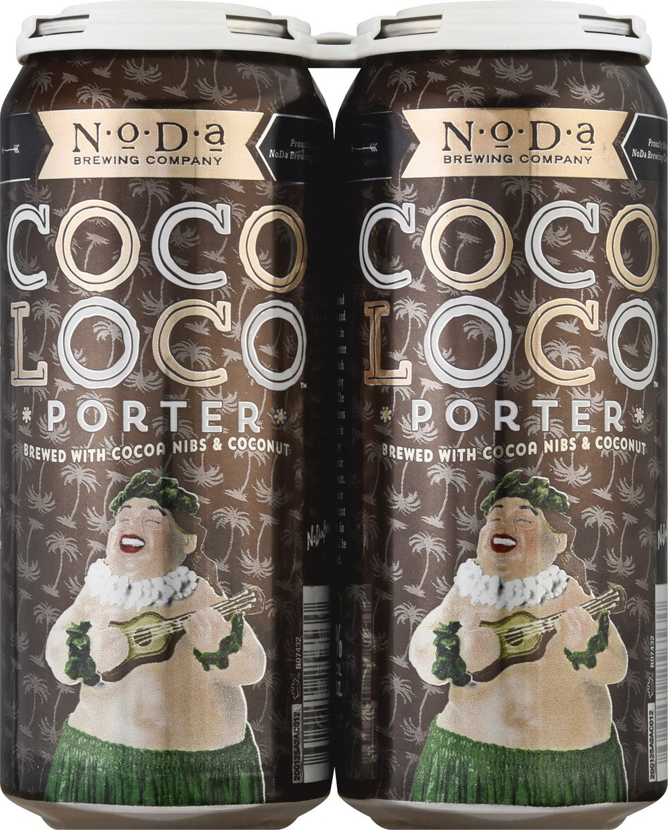 slide 5 of 10, NoDa Coco Loco Porter Beer 4 ea, 4 ct; 16 oz