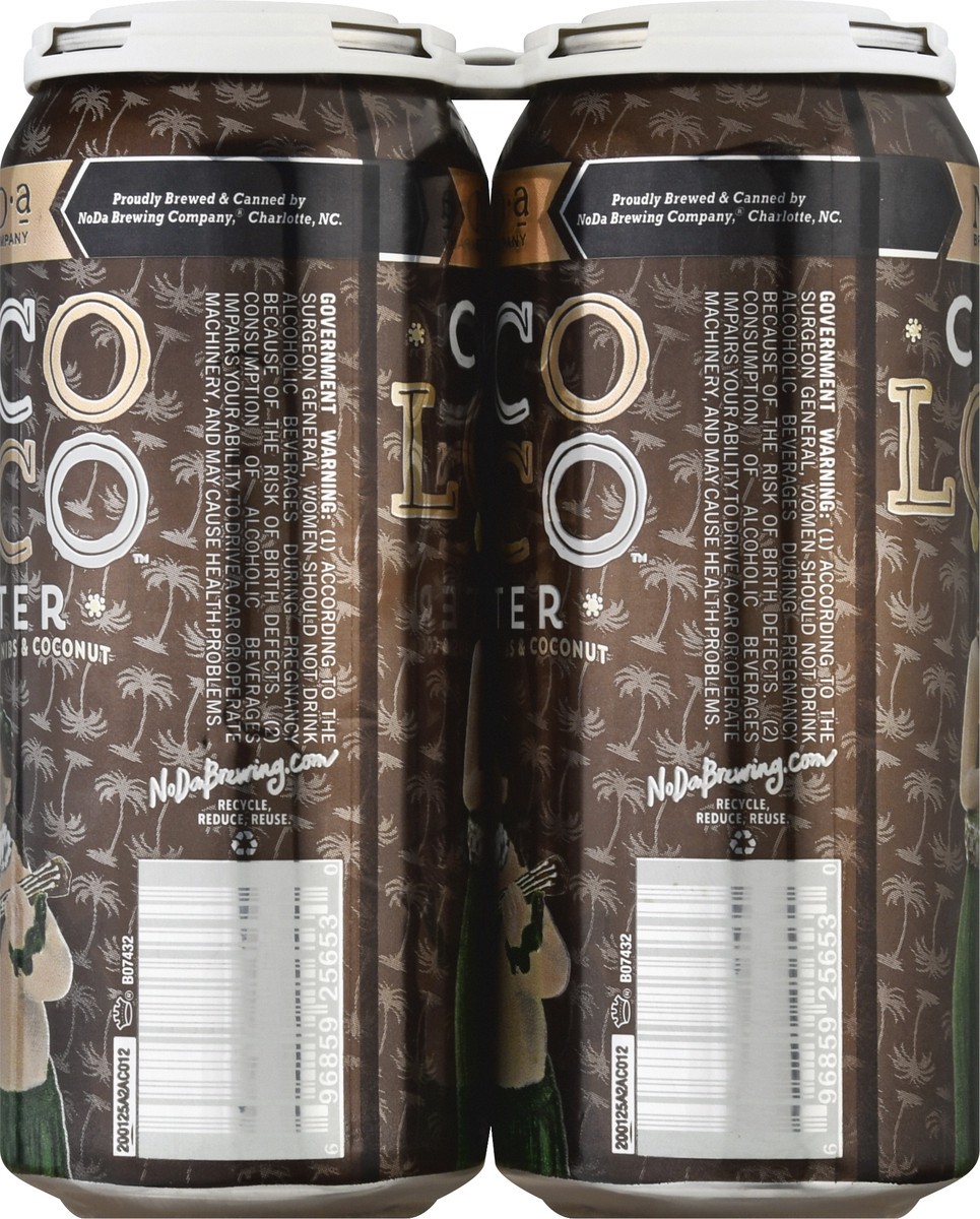 slide 4 of 10, NoDa Coco Loco Porter Beer 4 ea, 4 ct; 16 oz