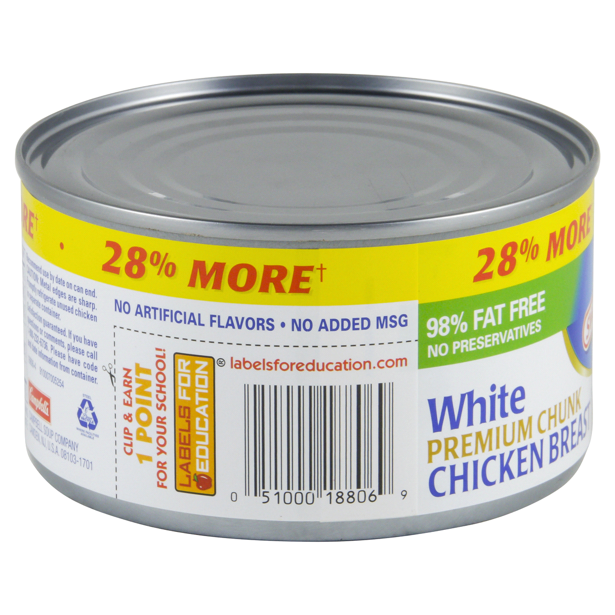 slide 2 of 8, Swanson Premium White Chunk Chicken Breast in Water, 12.5 oz
