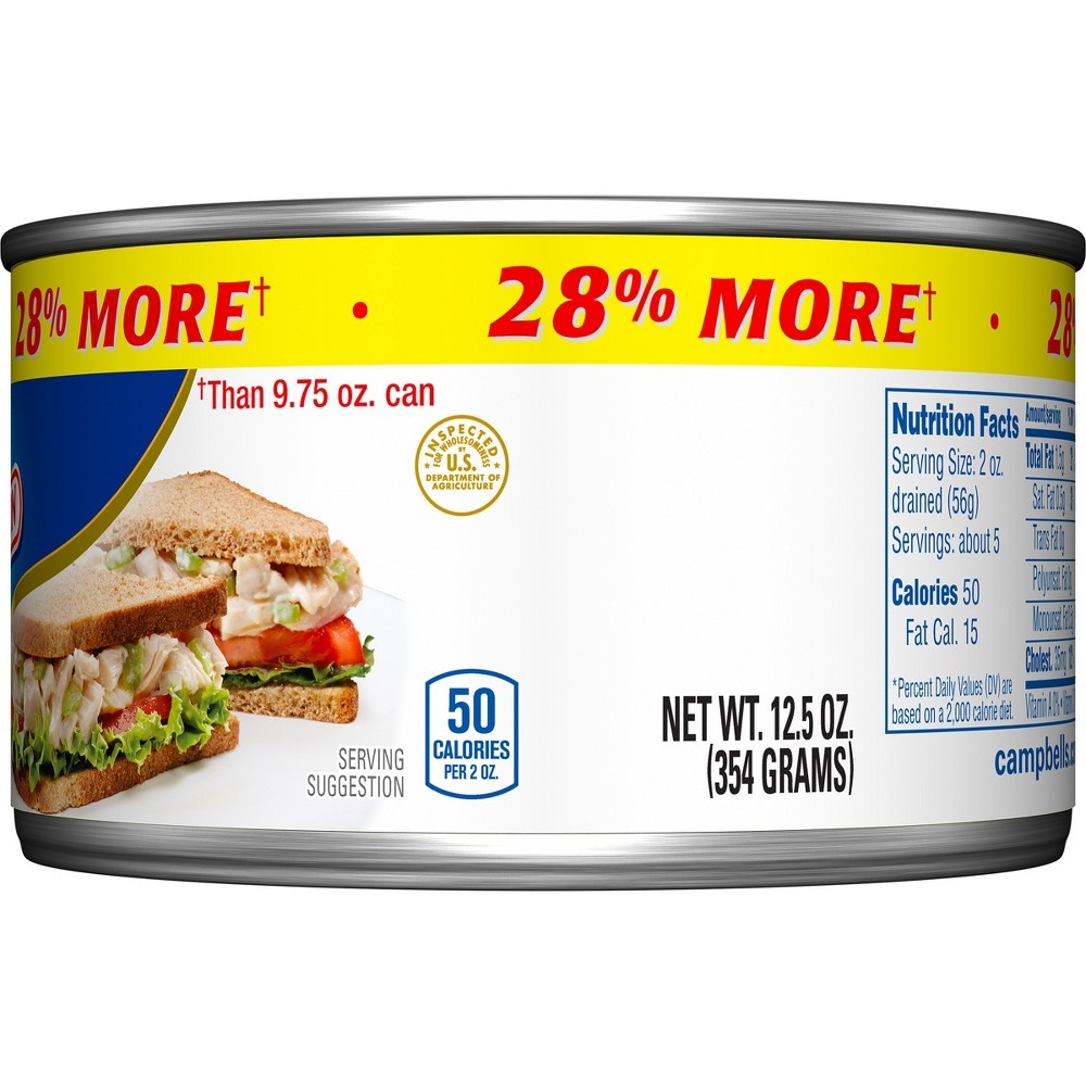 slide 4 of 8, Swanson Premium White Chunk Chicken Breast in Water, 12.5 oz