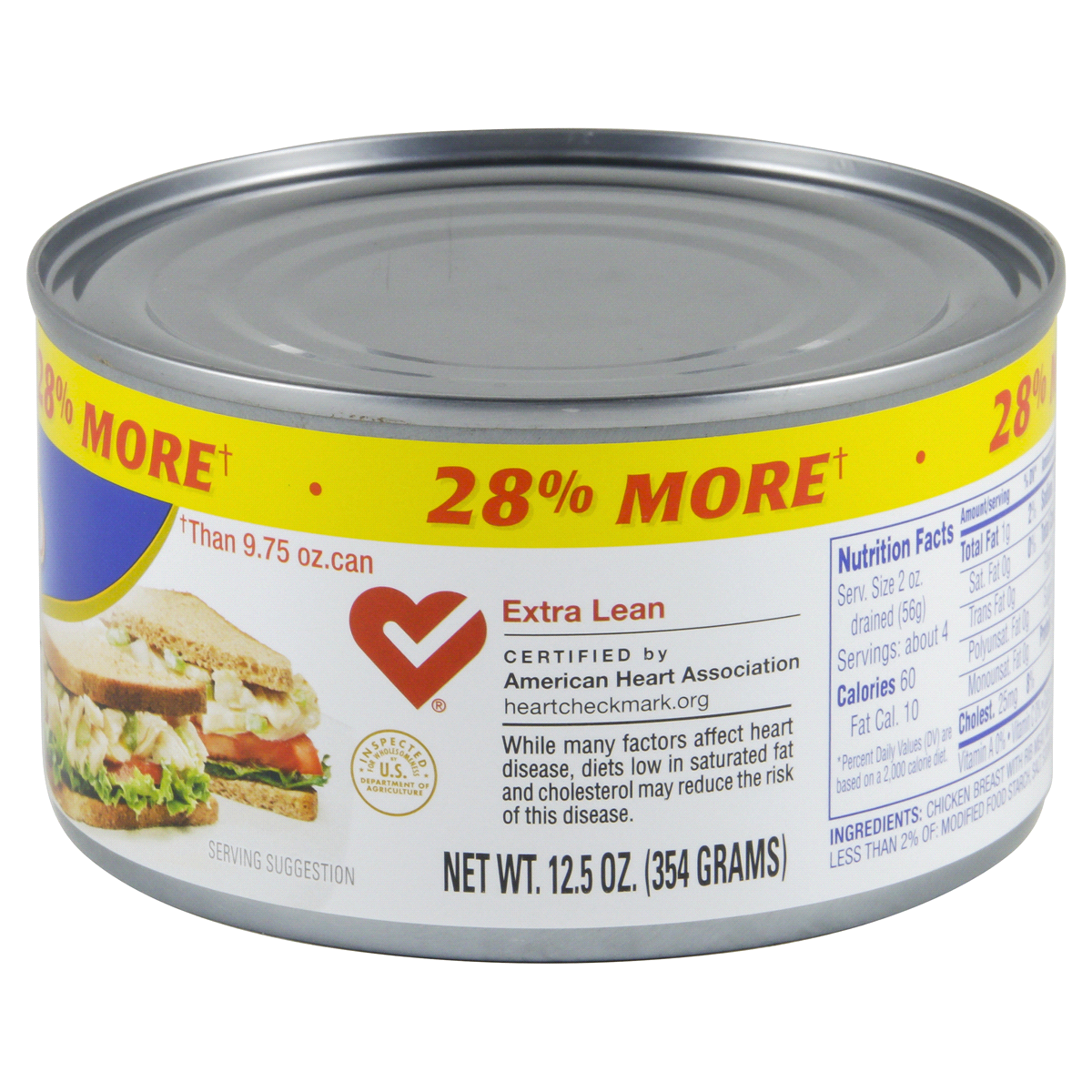 slide 17 of 94, Swanson Premium White Chunk Chicken Breast in Water - 12.5oz, 12.5 oz