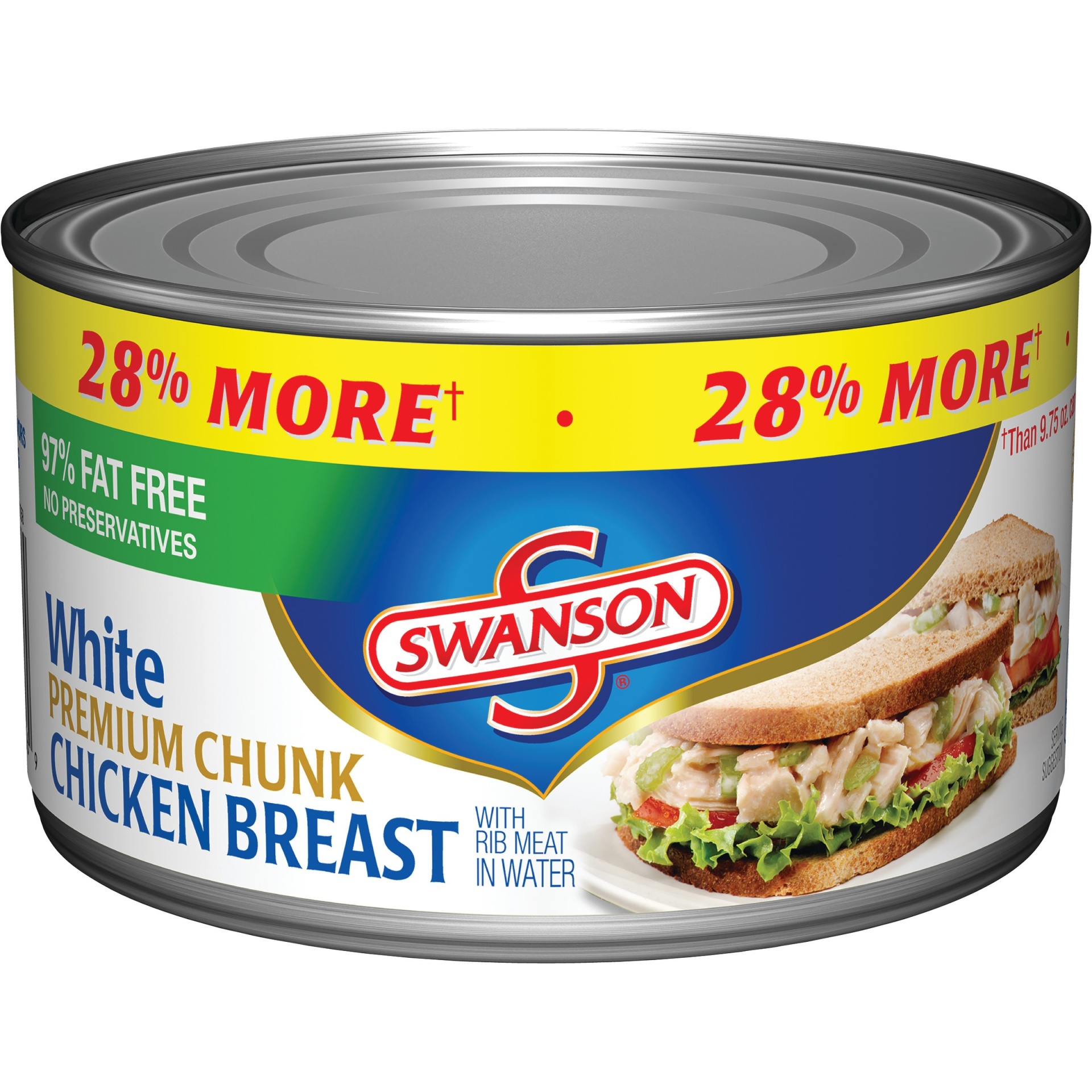 slide 1 of 8, Swanson Premium White Chunk Chicken Breast in Water, 12.5 oz