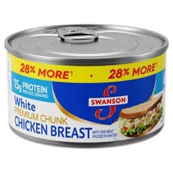 Swanson White Premium Chunk Canned Chicken Breast in Water, 12.5 OZ Can