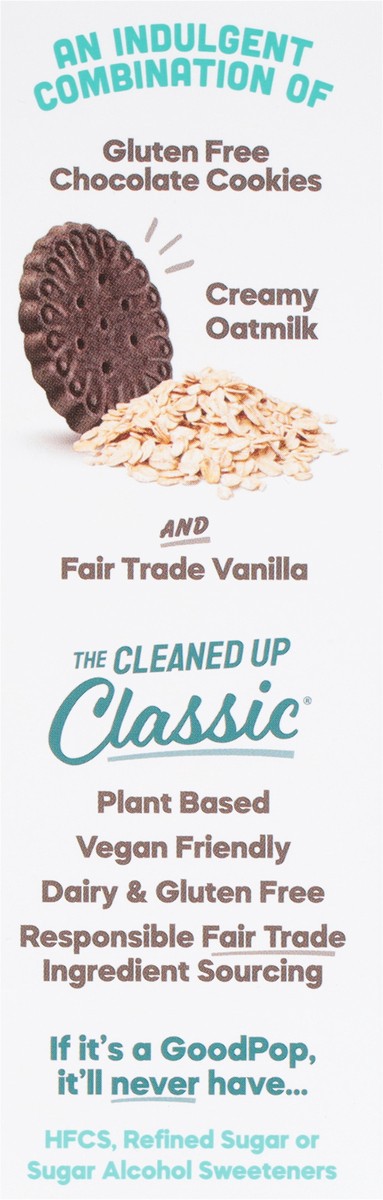 slide 7 of 9, GoodPop Chocolate Vanilla Sandwiches Dairy-Free Oat Milk Frozen Desserts, 4 Ct, 4 ct