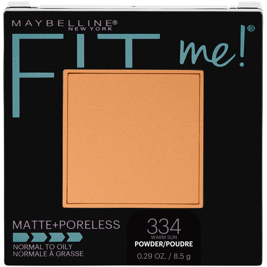 slide 2 of 3, Maybelline Fit Me! Matte + Poreless Pressed Face Powder, Warm Sun, 0.29 oz