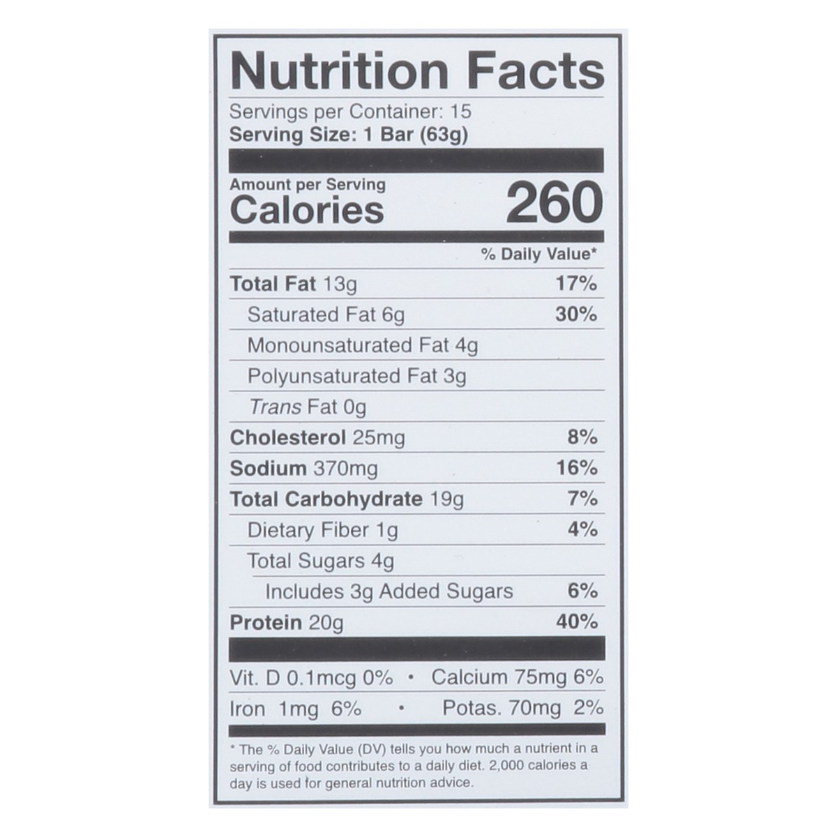 slide 12 of 13, 1st Phorm Peanut Butter Lover Level-1 Bar 15 - 2.22 oz Bars, 15 ct