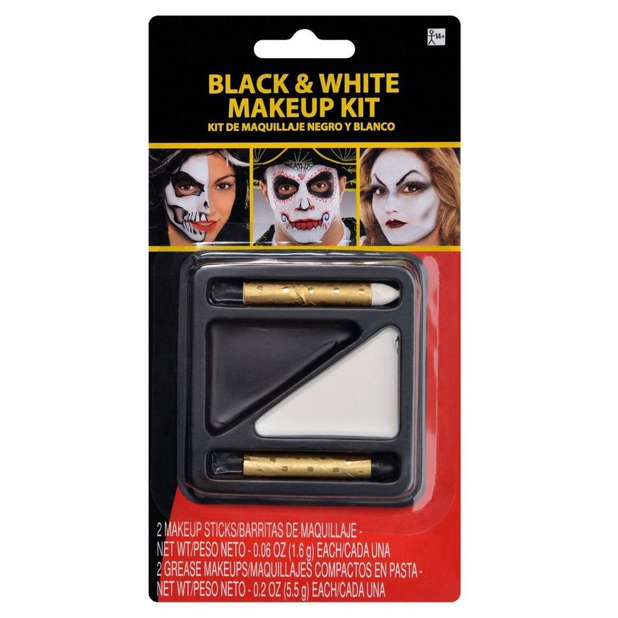 slide 1 of 1, Party City Black & White Makeup Kit, 1 ct